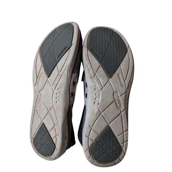 Crocs Shoes Mens 10 Canvas Slip On Loafers Comfort Lightweight Travel Boating - Picture 4 of 15